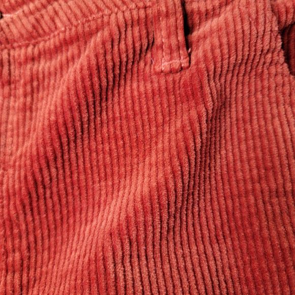 Judy Blue Corduroy Cropped Carpenter Pants 28‎ Stretch Slim Fit High Waist Rust - Picture 12 of 13